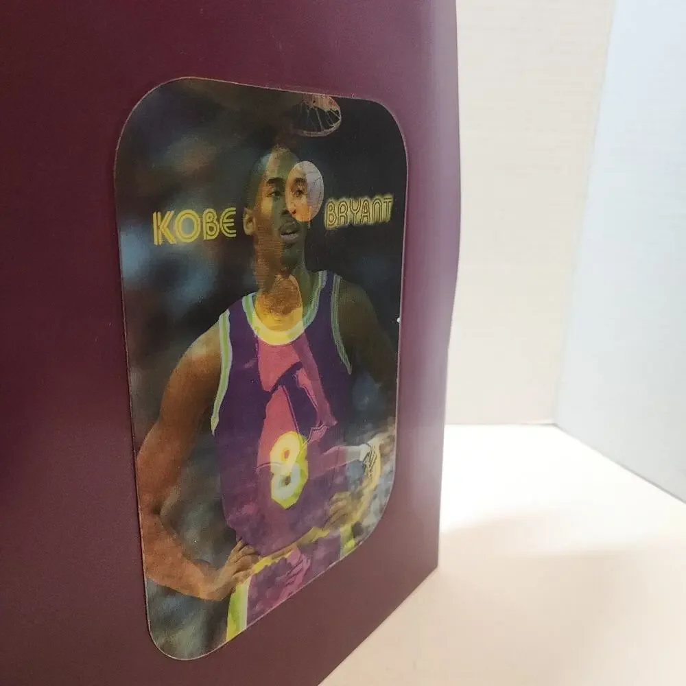 Rare 3-D Kobe Bryant School Folder Cool Moves Plastic 3 Ring Item #55002 Purple